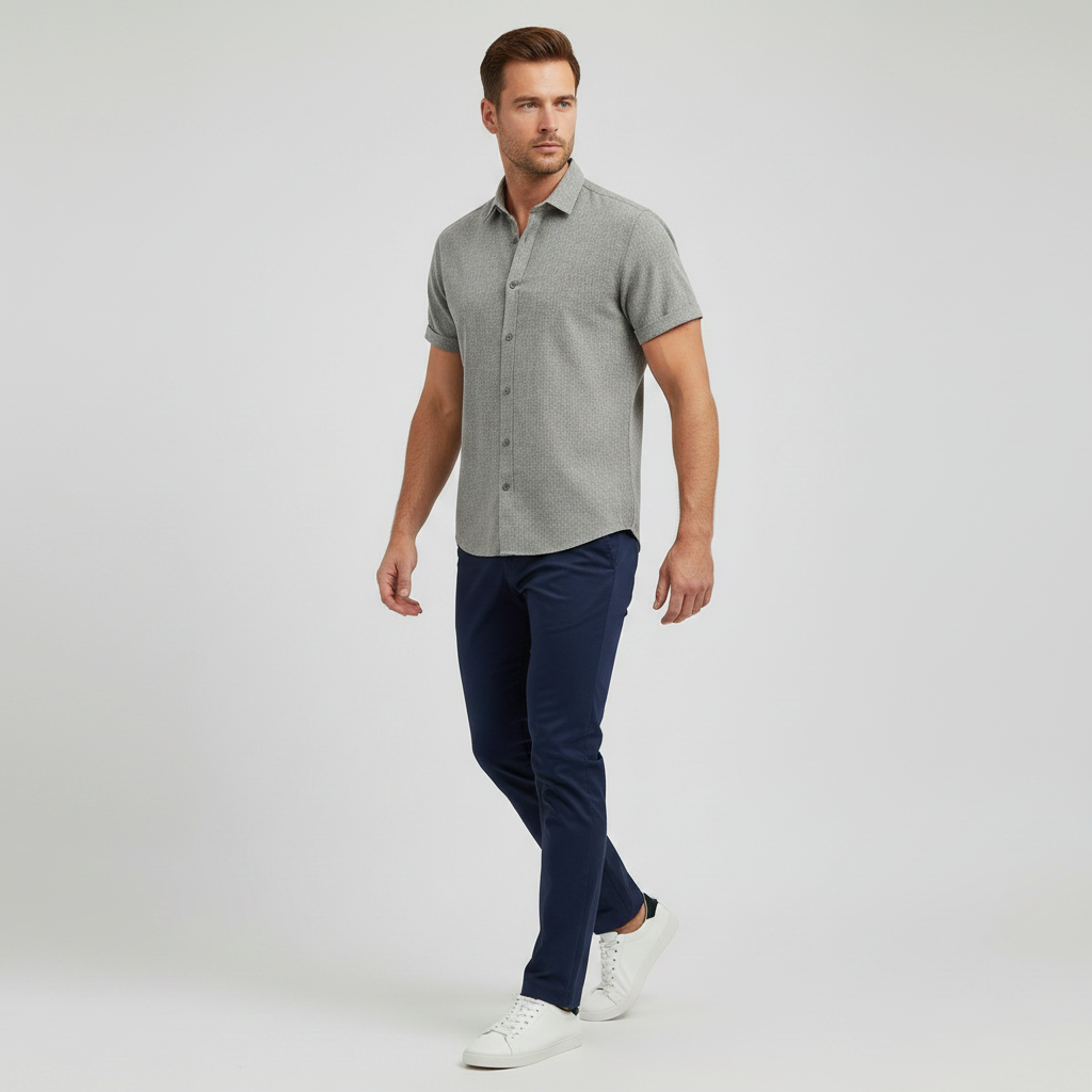 Men's Casual Summer Shirt | Lightweight Short Sleeve Tee