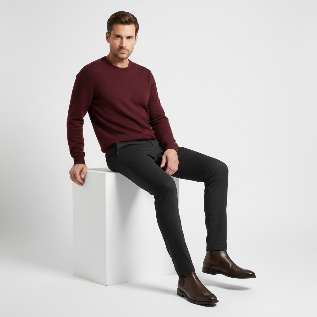 Saul Men's Slim Fit Stretch Chinos | Men's Trousers