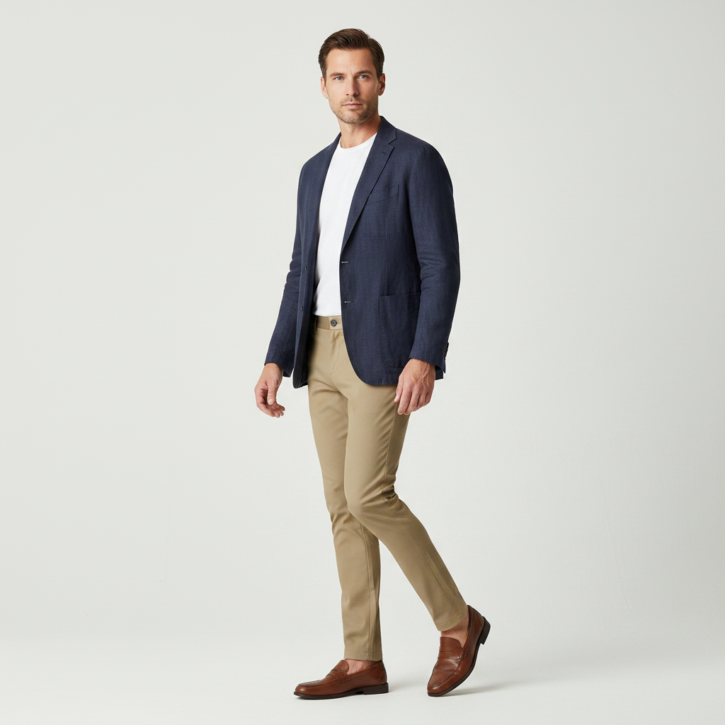 Saul Men's Slim Fit Stretch Chinos | Men's Trousers