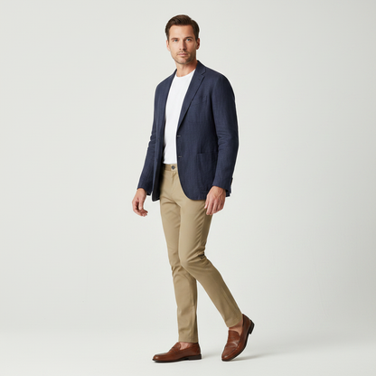 Saul Men's Slim Fit Stretch Chinos | Men's Trousers